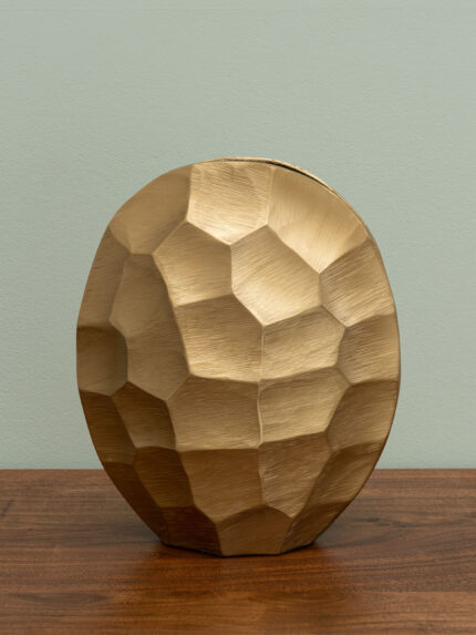 Vase carapace de tortue dorée pour fleurs séchées Chehoma