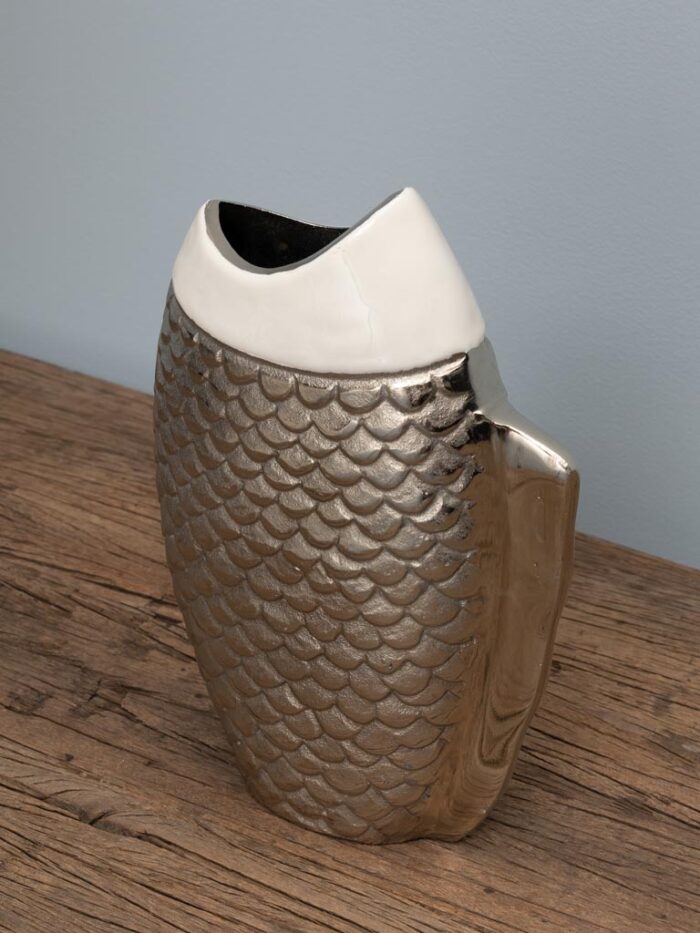 Vase poisson émail pour fleur séchées – Image 2
