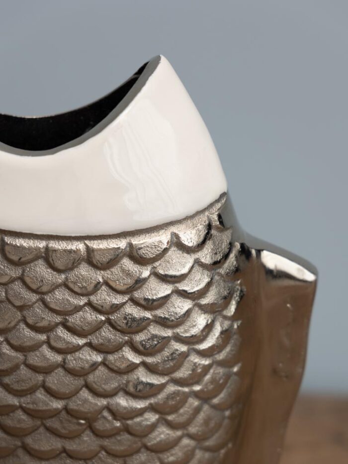 Vase poisson émail pour fleur séchées – Image 3