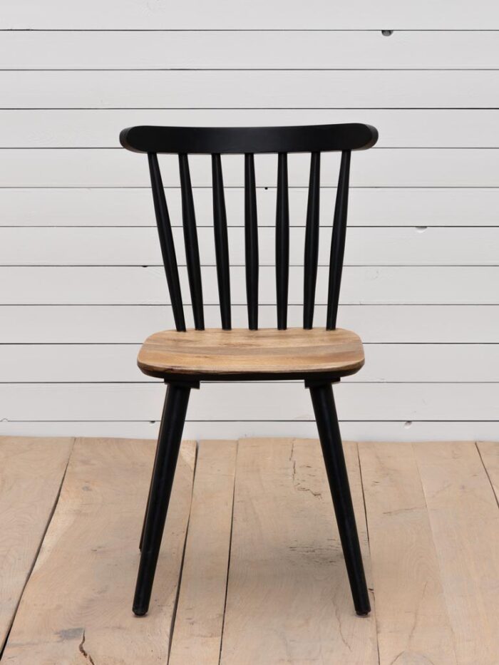 Chaise noire Paulin – Image 2