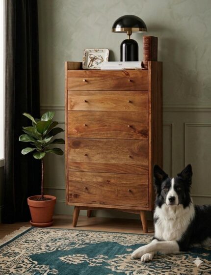 Commode haute bordure laiton Niccolo
