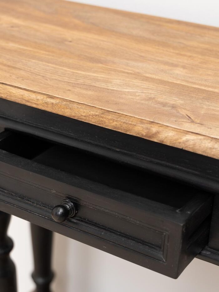 Console 2 étages patine noire Nevermore – Image 3