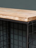 Étagère murale 3 paniers grillagés – Image 3
