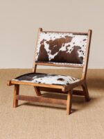 Fauteuil Cheyenne peau de vache Chehoma