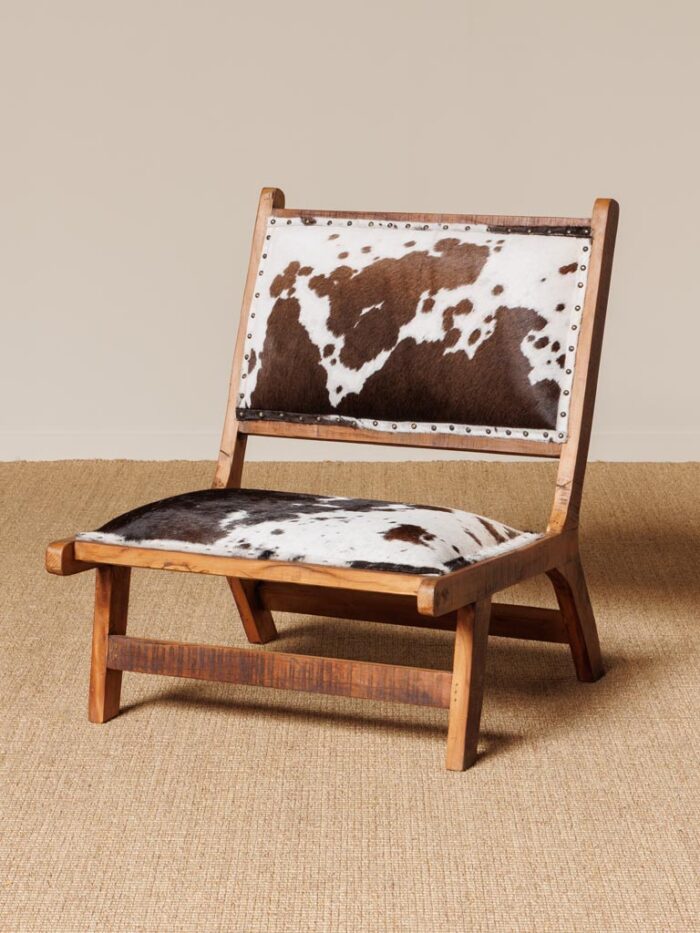 Fauteuil Cheyenne peau de vache Chehoma