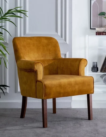 Fauteuil Kristo ocre Ixia