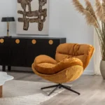 Fauteuil Plume moutarde – Image 2