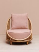 Fauteuil rose Barro – Image 2