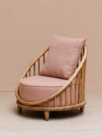 Fauteuil rose Barro Chehoma