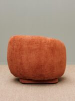 Fauteuil rotatif terracotta Moeraki – Image 4
