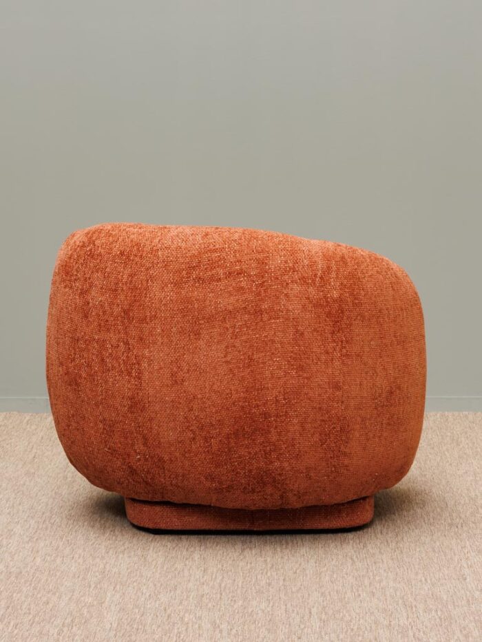 Fauteuil rotatif terracotta Moeraki – Image 4