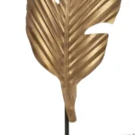 Grand lampadaire doré feuille déchirée – Image 5