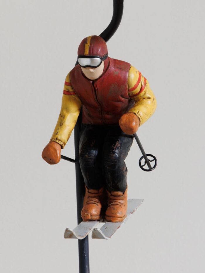 Lampe à poser skieur vintage – Image 2