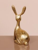 Lapin assis en laiton – Image 4