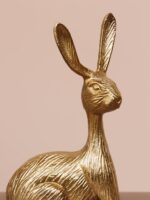 Lapin assis en laiton – Image 5