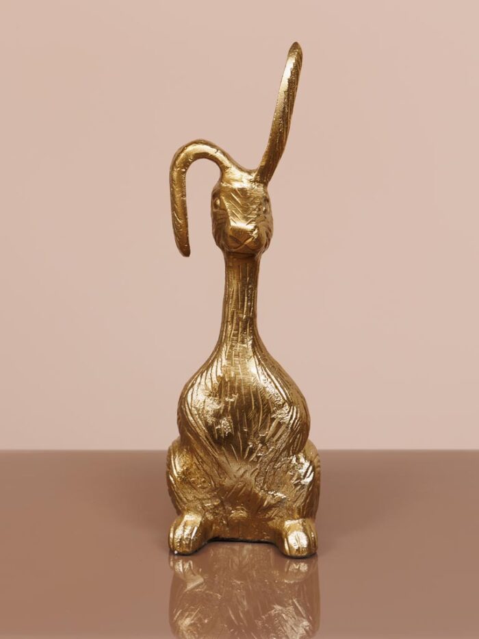 Lapin debout en laiton – Image 2