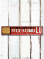 Plaque émaillée rectangulaire grande Petit Beurre LU