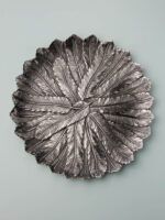 Plateau métal argent plumes Chehoma