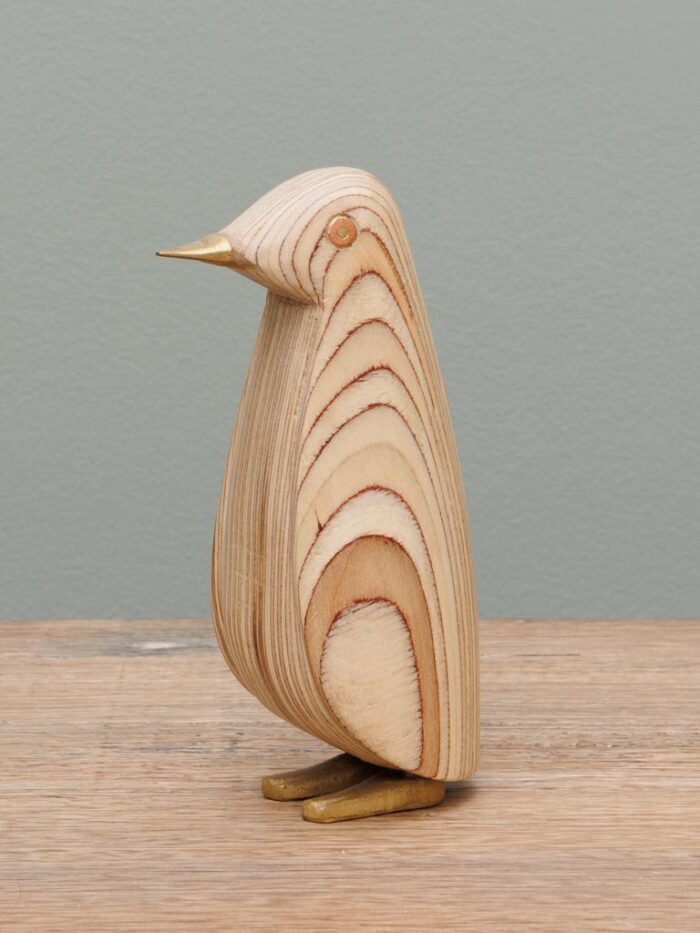 Set de 2 pingouins en bois – Image 2