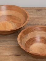 Set de 2 saladiers mélanges de bois – Image 2