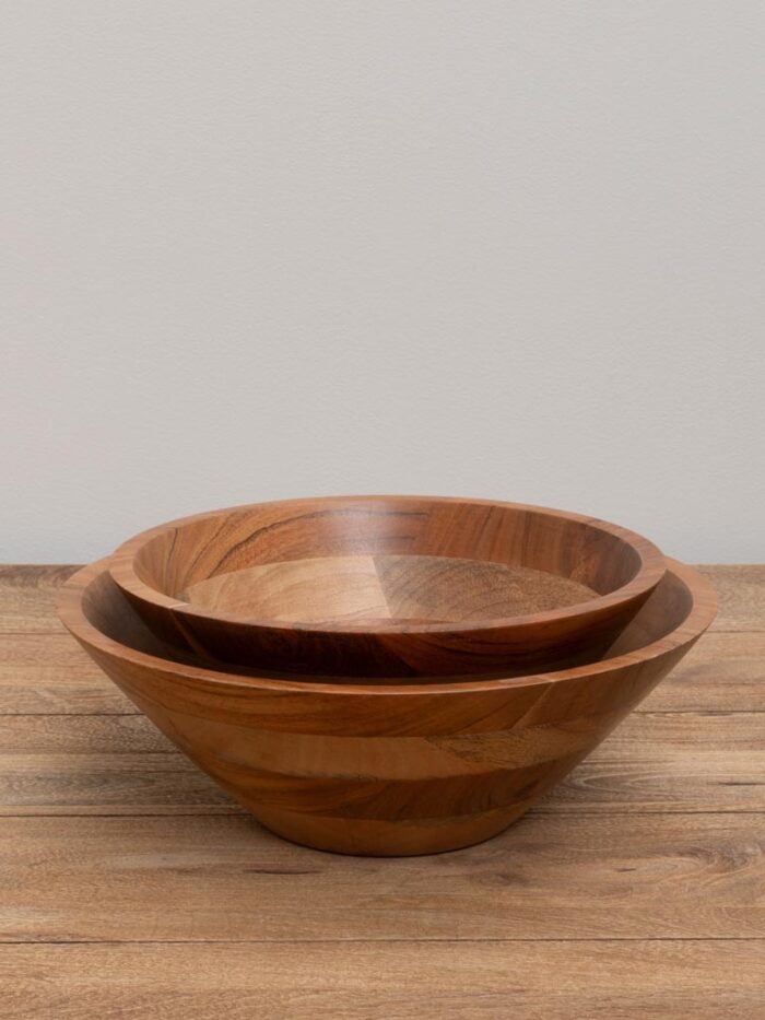 Set de 2 saladiers mélanges de bois – Image 3