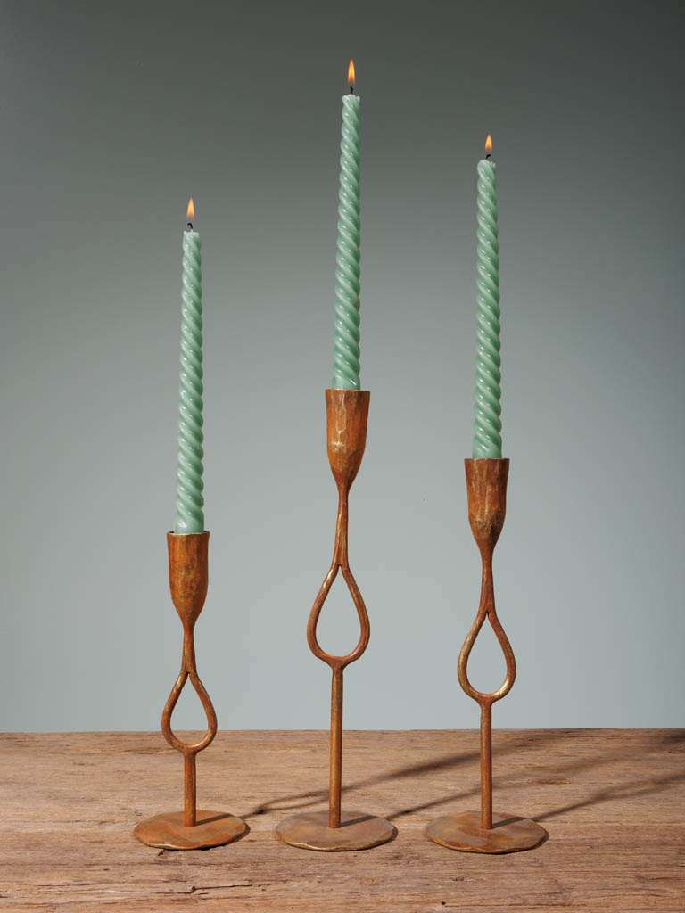 Set de 3 bougeoirs Alpha Chehoma
