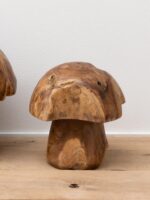 Set de 3 champignons extérieurs en teck – Image 3