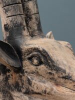 Tête de bélier patine gris noir – Image 4