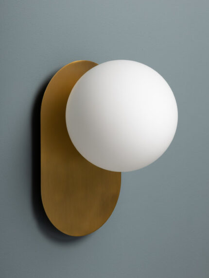 Applique murale Valsa globe verre Chehoma