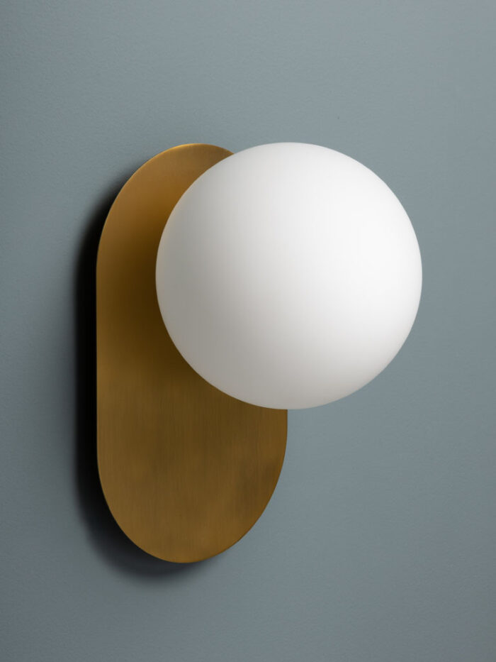 Applique murale Valsa globe verre Chehoma