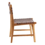Chaise cuir marron Chester – Image 4