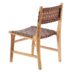 Chaise cuir marron Chester – Image 5