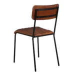Chaise cuir marron Ivory – Image 4
