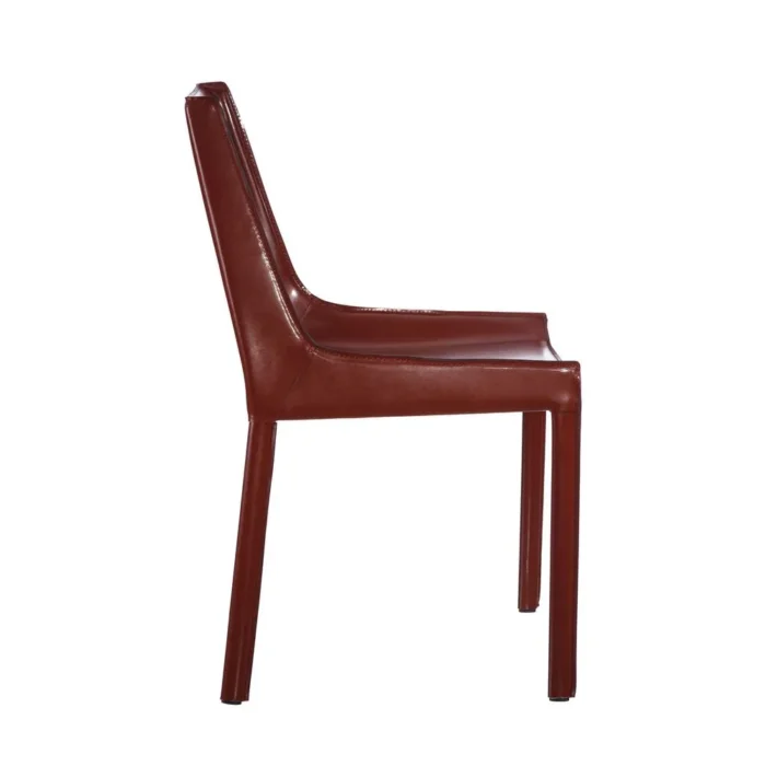 Chaise cuir marron Lupo – Image 3