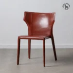 Chaise cuir marron Mérida – Image 2