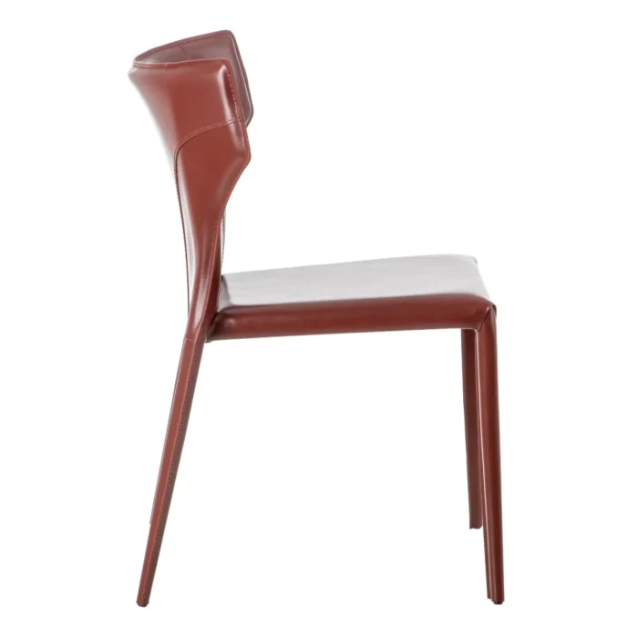 Chaise cuir marron Mérida – Image 4