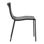 Chaise cuir noir Hampton – Image 3