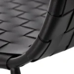 Chaise cuir noir Hampton – Image 6