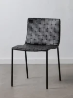 Chaise cuir noir Hampton Denzzo