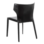 Chaise cuir noir Mérida – Image 4
