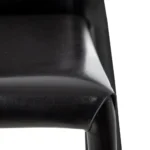 Chaise cuir noir Mérida – Image 5