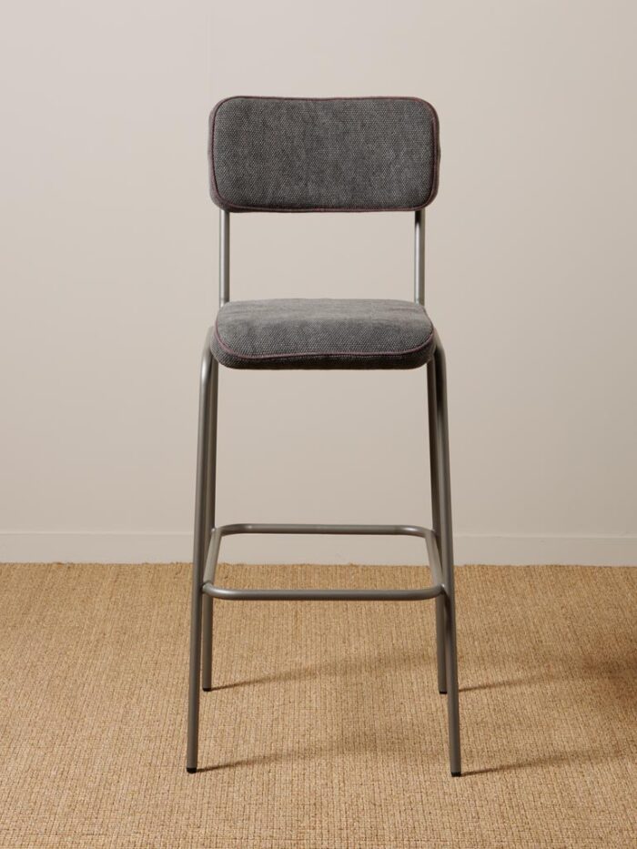 Chaise de bar grise Fairmont – Image 2