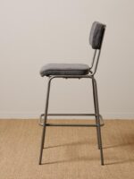 Chaise de bar grise Fairmont – Image 3