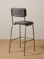 Chaise de bar grise Fairmont – Image 4