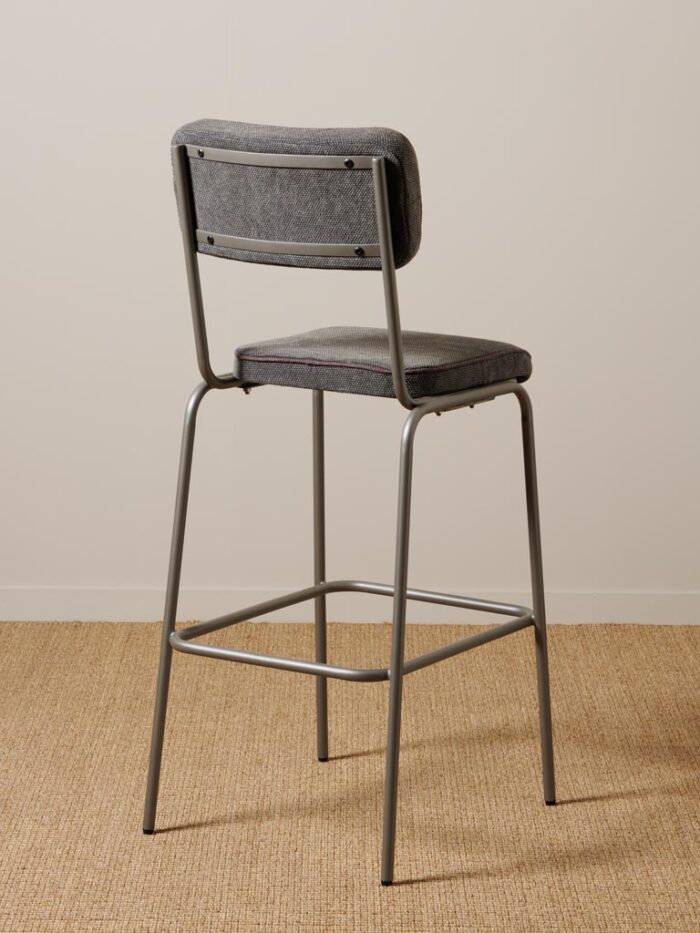 Chaise de bar grise Fairmont – Image 4