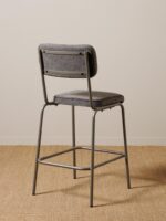 Chaise de comptoir grise Fairmont – Image 4