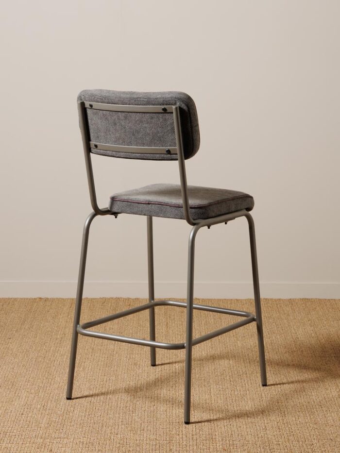 Chaise de comptoir grise Fairmont – Image 4