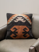 Coussin kilim brun orangé – Image 3