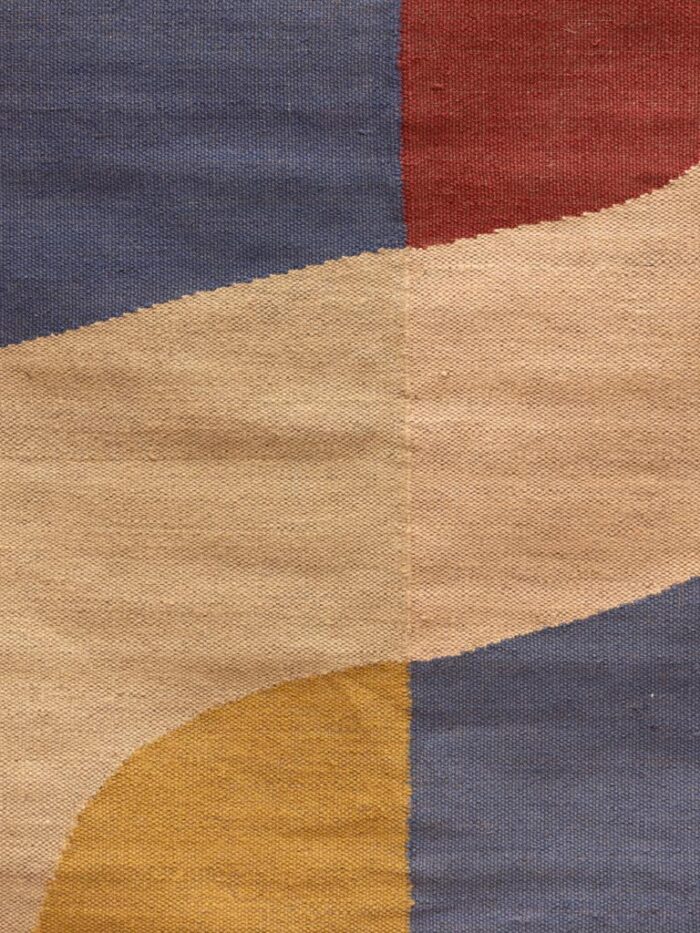 Grand tapis Abstract laine et jute – Image 2