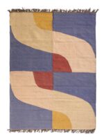 Grand tapis Abstract laine et jute – Image 3